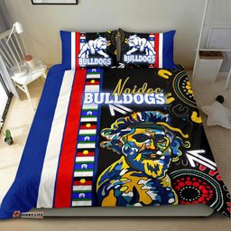 Western Football Bulldogs Bedding Set Naidoc Week Indigenous