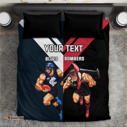 Custom Blues And Bombers Football Bedding Set 2024 Together Sporty