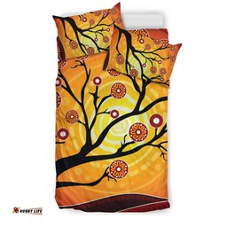 Aboriginal Bedding Set - Tree In Spring Season