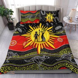 Aboriginal Flag Bedding Set Energetic Aussie
