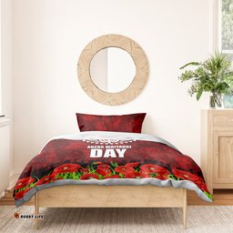 New Zealand ANZAC Waitangi Day Bedding Set Hei Tiki and Soldier