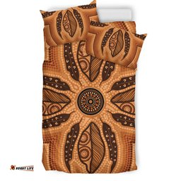 Australia Aboriginal Inspired Bedding Set - Aboriginal Connection Concept Artwork