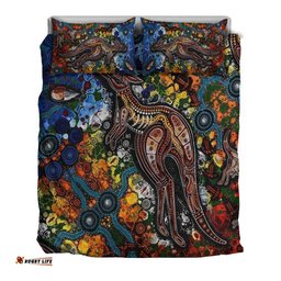 Kangaroos Indigenous Bedding Set Australia
