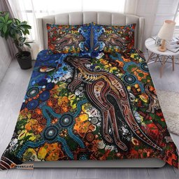 Kangaroos Indigenous Bedding Set Australia