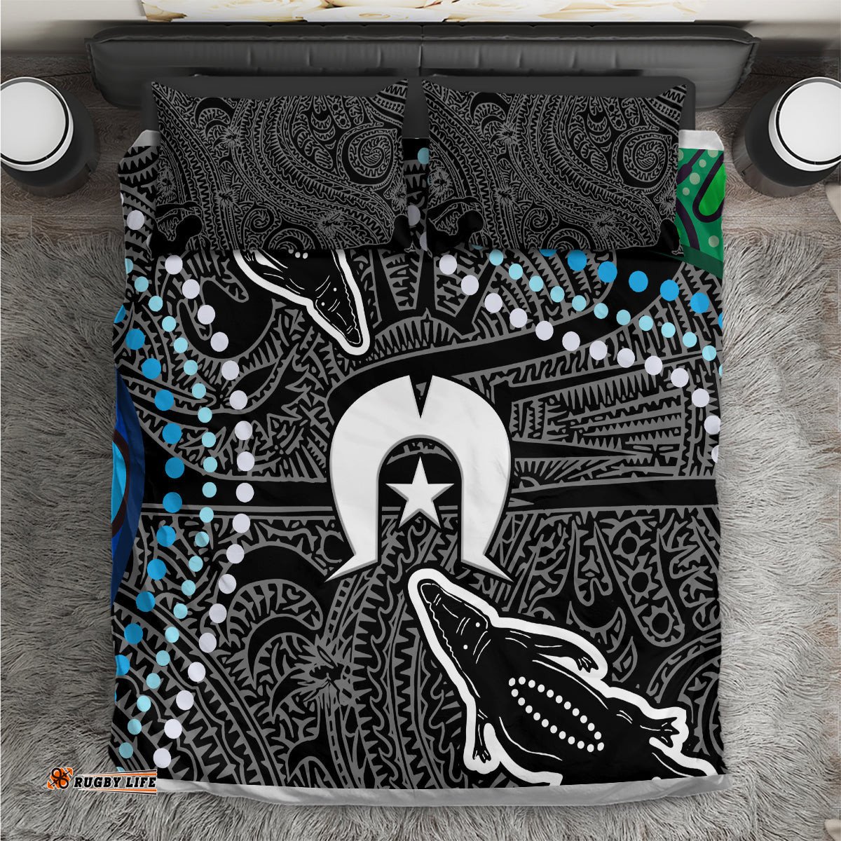 Torest Trait Islands Mix Crocodine Aboriginal Pattern Bedding Set TS04