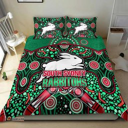 South Sydney Indigenous Rabbitohs Dot Art Style Bedding Set