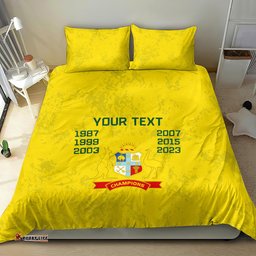 Custom Australia Cricket Bedding Set History Champions World Cup Unique