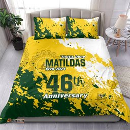Australia Soccer Bedding Set Til Its Done Matildas 2024 Happy 46th Anniversary