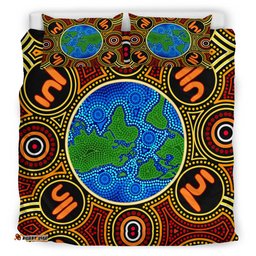 Australia Indigenous Bedding Set - Global Dot Art Aboriginal Inspired
