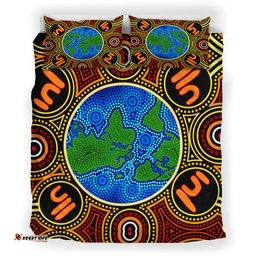 Australia Indigenous Bedding Set - Global Dot Art Aboriginal Inspired