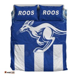 Roos Football North Melbourne Bedding Set Simple Indigenous