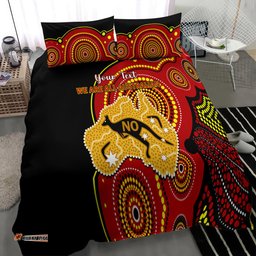 Personalised Australia Indigenous Bedding Set We Are All Australian Vote NO To The Voice