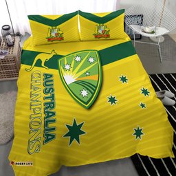 Australia Cricket Bedding Set Go Aussie Champions