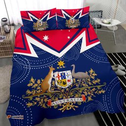 Bedding Set - Australian Coat Of Arms Flag Color