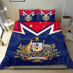 Bedding Set - Australian Coat Of Arms Flag Color