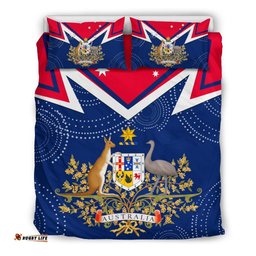 Bedding Set - Australian Coat Of Arms Flag Color