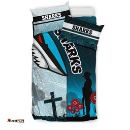 Sharks Bedding Set Cronulla Anzac Day