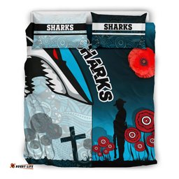 Sharks Bedding Set Cronulla Anzac Day