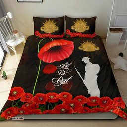 Anzac Bedding Set - Remembrance Poppy Flowers