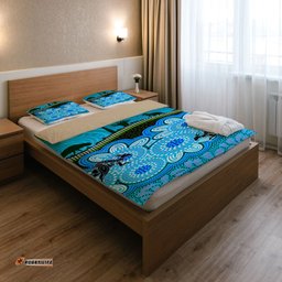 Australia Indigenous Bedding Set - Australian art background - nature concept