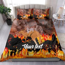 Personalised Save Wildlife Australia Bedding Set Bushfire Awareness