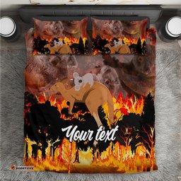 Personalised Save Wildlife Australia Bedding Set Bushfire Awareness