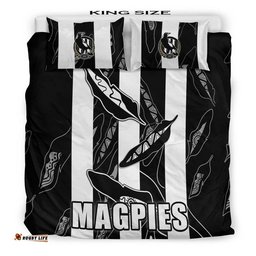 Collingwood Magpies Bedding Set Indigenous Guernsey No1 Version