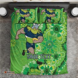 Personalised Raiders NAIDOC Week 2024 Bedding Set Aboriginal Fire Burning Sparks