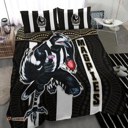 Magpies Football Bedding Set Collingwood 1892 Indigenous Sporty Style