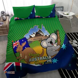 Australia Day Bedding Set 2024 Proud To Be Australian National Color