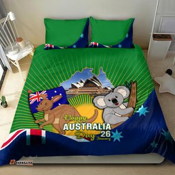Australia Day Bedding Set 2024 Proud To Be Australian National Color