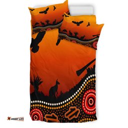 Australia Indigenous Bedding Set - Australia aboriginal inspired with beautiful landscape