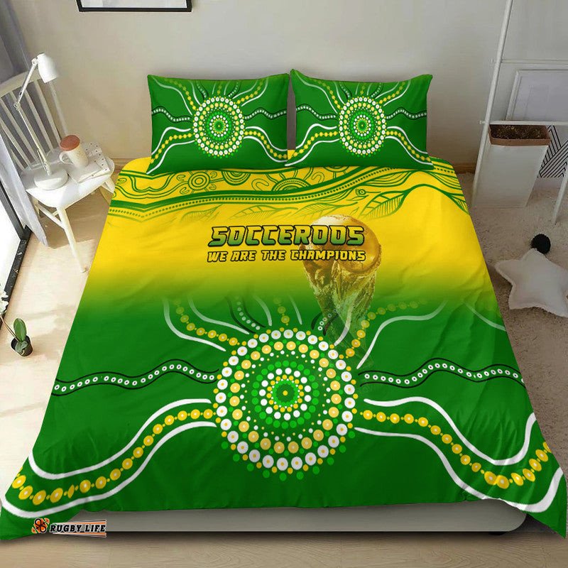 Australia Soccer Socceroos Go Champions Bedding Set