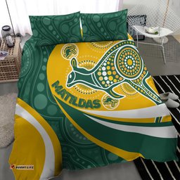 Custom Australia Matildas Indigenous Bedding Set Go Tilly Special