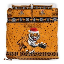 Wests Christmas Bedding Set Tigers Unique Vibes - Orange