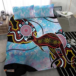 Australia Opal Bedding Set Aussie Kangaroo Aboriginal Art