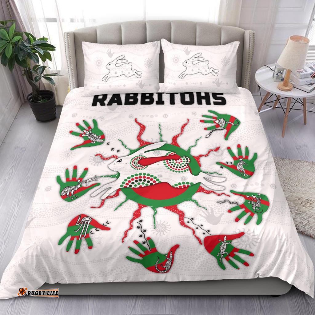 Rabbitohs Indigenous Bedding Set Animals Aboriginal