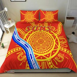 Suns Football Bedding Set Royal Gold Coast