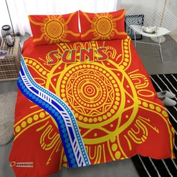 Suns Football Bedding Set Royal Gold Coast