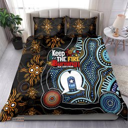 NAIDOC Week 2024 Aussie Aboriginal Bedding Set Sparks of Fire