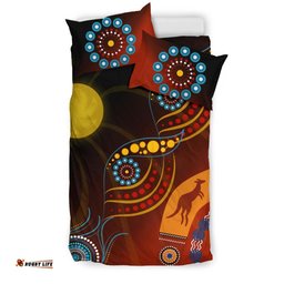 Aboriginal Bedding Set with Flowers