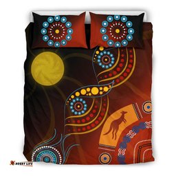 Aboriginal Bedding Set with Flowers