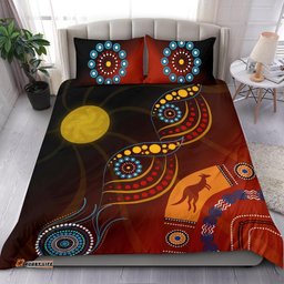 Aboriginal Bedding Set with Flowers