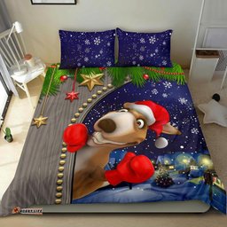Christmas Bedding Set - Funny Kangaroo Christmas-