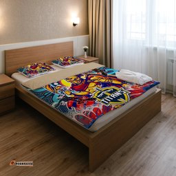 Titans Aboriginal Custom Rugby Bedding Set - The Indigenous Titans Warriors With Aboriginal Lizard And Sun RLT13