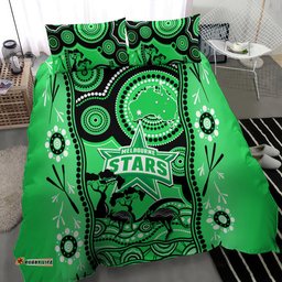 Melbourne Stars Cricket Bedding Set Happy Australia Day Aboriginal Art