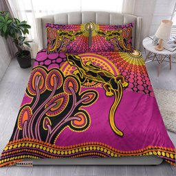 Aboriginal Lizard Bedding Set Tree On The Hill Sunshine