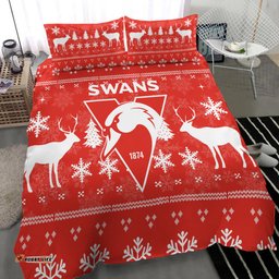Sydney Swans Bedding Set - Christmas Ugly Style -