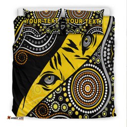 Custom Personalised Richmond Indigenous Bedding Set Tigers Football