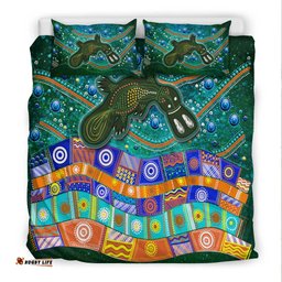 Aboriginal Platypus Painting Bedding Set -